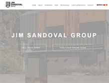 Tablet Screenshot of jimsandovalgroup.com